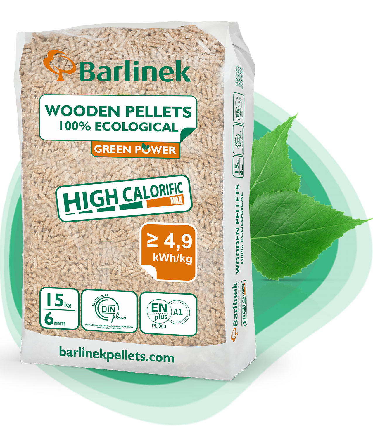Barlinek 6 mm Holzpellets 15/990 kg 66 Säcke