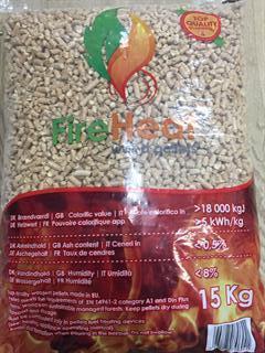 Fireheat 6 mm træpiller 15/975 kg 65 Säck