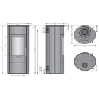 Kaminofen Oranier Polar W+ 2.0 | 6,5 kW