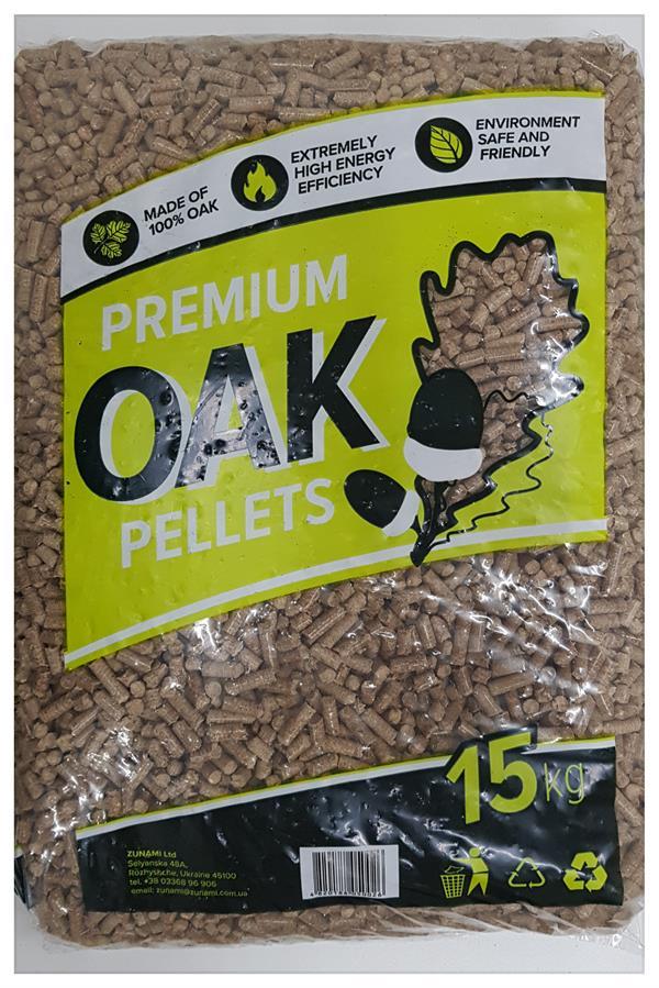 Eichenholzpellets 6 mm 15/990 kg 66 Säcke a 15 kg